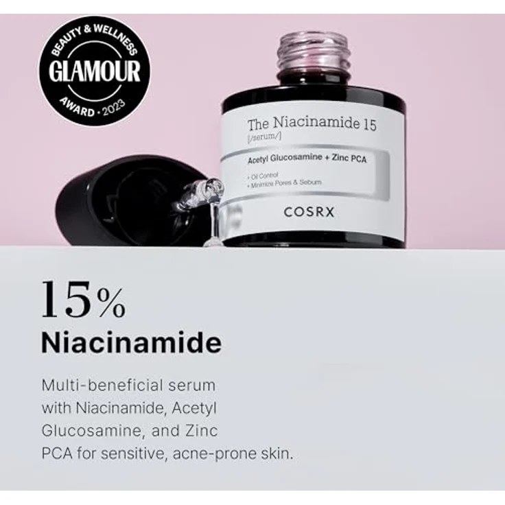 COSRX Niacinamide 15% Gesichtsserum, Verkleinert Poren, Beruhigt Rötungen, Korrigierende Behandlung, 20 ml, Korean Skincare – Bild 3