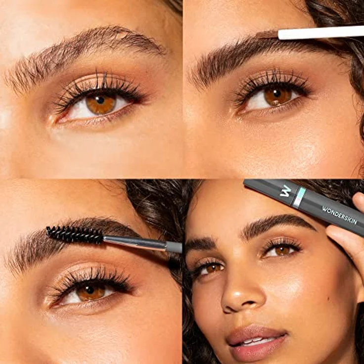 WONDERSKIN Wonder Blading Dream Brow, Langanhaltendes Augenbrauen-Gel in Brunette, 3 ml, wasserfest mit praktischem Pinsel – Bild 5