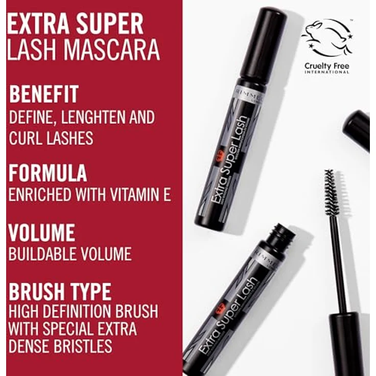 Rimmel Extra Super Lash Mascara 8 ml - 102 Black Brown – Bild 3