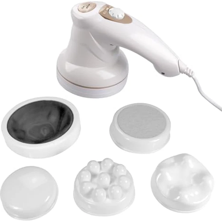 Jocca 6017 Körpermassagegerät, Anti-Cellulite- und Deskontrastrutionsmittel, 5 Köpfe und Vibrationsmodus, für den ganzen Körper – Bild 2