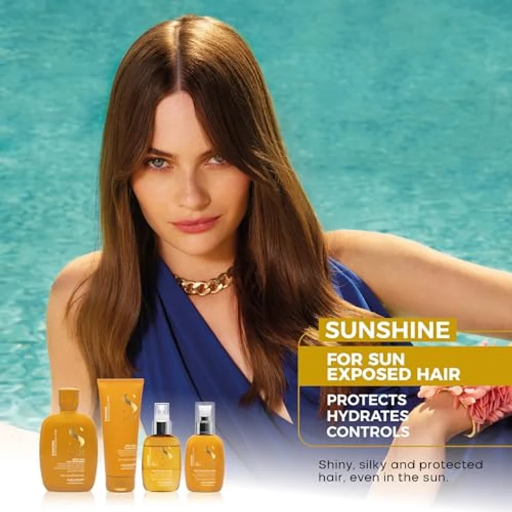 Alfaparf Milano Semi di Lino Sunshine, Schützendes Shampoo für sonnenstrapaziertes Haar, 250 ml, vegan, ohne Sulfate – Bild 6
