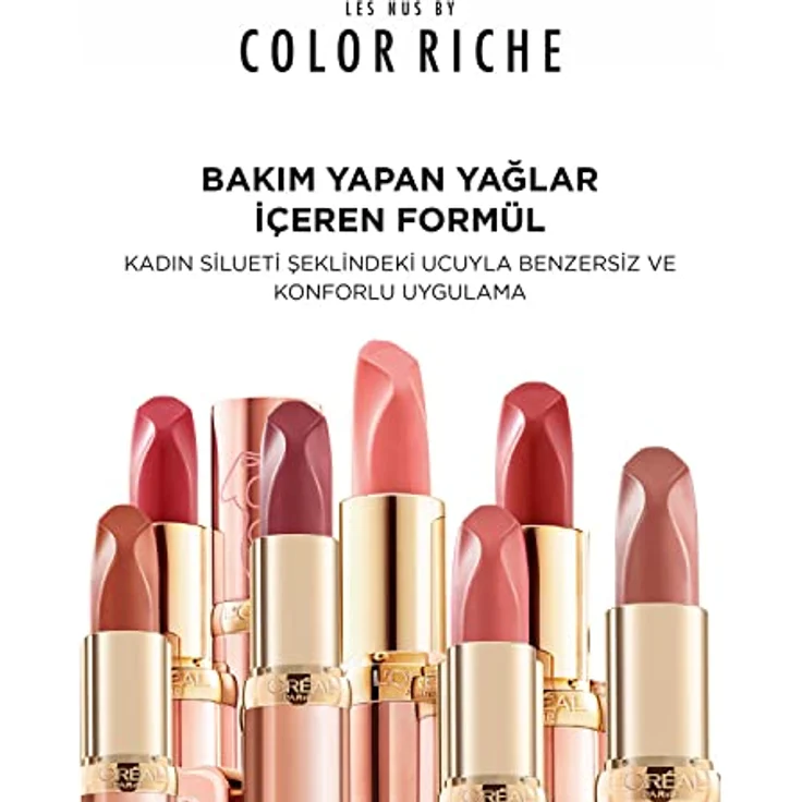 L'Oréal Paris Lippenstift mit samtigem Finish im intensiven Nude-Ton, Color Riche Les Nus, Nr. 176 Irreveren (rosarot), 1 x 4,5 g – Bild 5