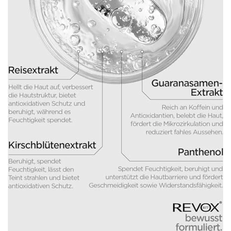 Revox B77 JAPANESE ROUTINE Reinigungsgel für das Gesicht, 150 ml, sanfte Gesichtsreinigung mit Panthenol und Koffein – Bild 3