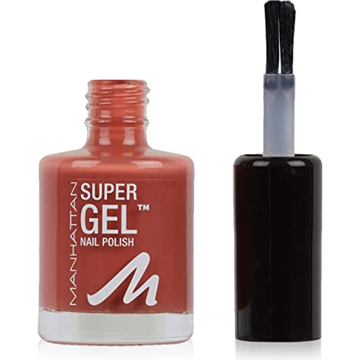 Manhattan Super Gel Nagellack – Gel Maniküre Effekt ganz ohne UV Licht – Nail Polish mit bis zu 14 Tagen Halt – Farbe Verry Berry 90s 500 – 1 x 12ml – Bild 1