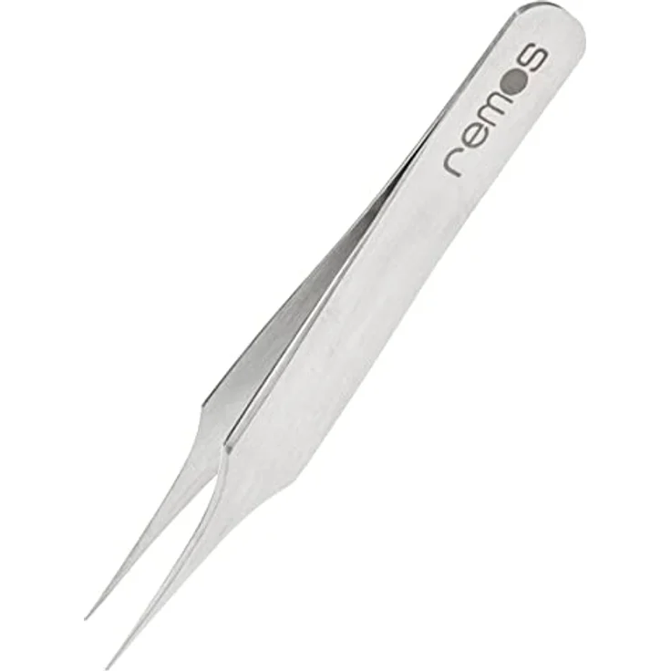 remos professional body care REMOS Mini Splitterpinzette aus rostfreiem Edelstahl, extra feine Spitze, 6 cm für präzise Splitterentfernung – Bild 1