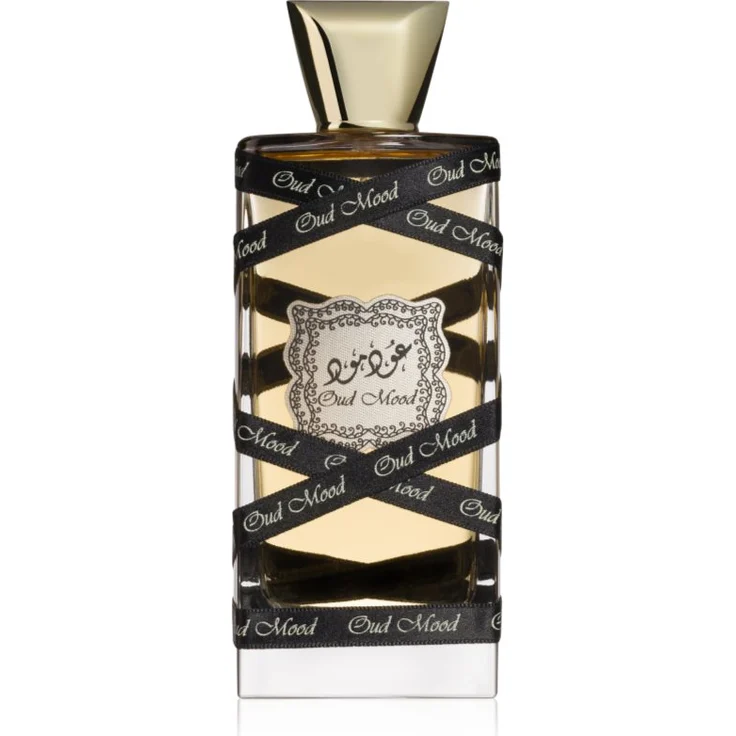 Lattafa Oud Mood EDP Unisex, 100 ml Eau de Parfum mit holzigem Fougère-Duft für kühles Wetter