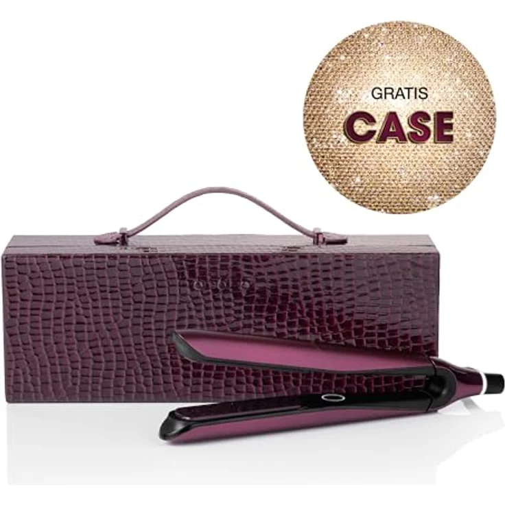 ghd chronos Limited Edition Glätteisen Cherry Chic, 26mm Platten, HD-Motion Responsive Technologie, luxuriöses Vanity Case, Kirschrot – Bild 5
