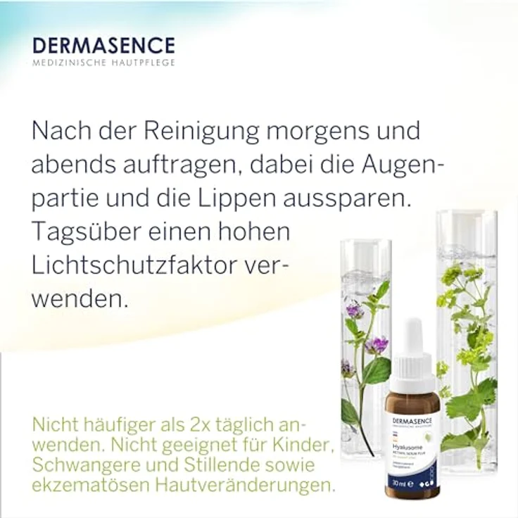 DERMASENCE Hyalusome Retinol Serum plus, 30 ml, Zellstimulierend, Hautglättend und Hautschützend – Bild 5