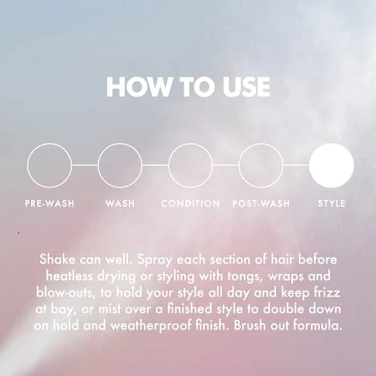 Umberto Giannini Dreamy Waves Frizz Control Hairspray, 200 ml, leichtes Haarspray mit starkem Halt, kontrolliert Frizz, Hitzebeständigkeit bis 210 °C, vegan – Bild 7