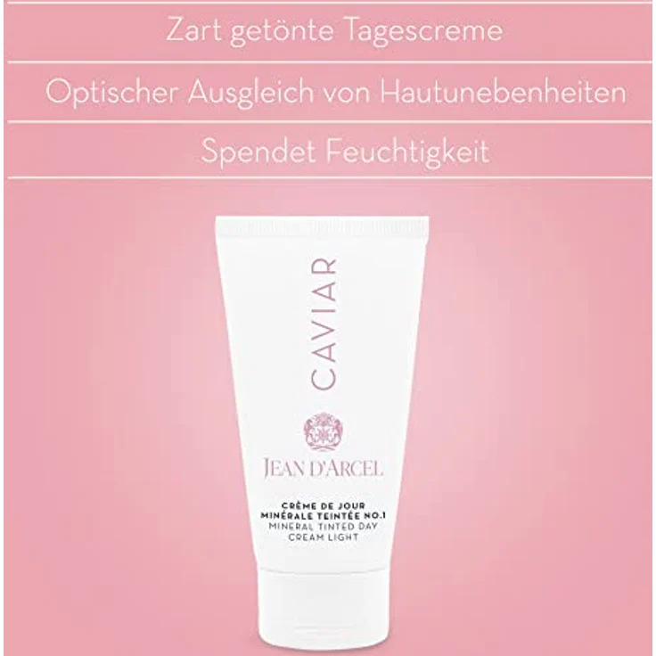 JEAN D’ARCEL - CAVIAR crème de jour minérale teintée no.1 - Zart getönte Anti-Aging Tagescreme - 50ml – Bild 3