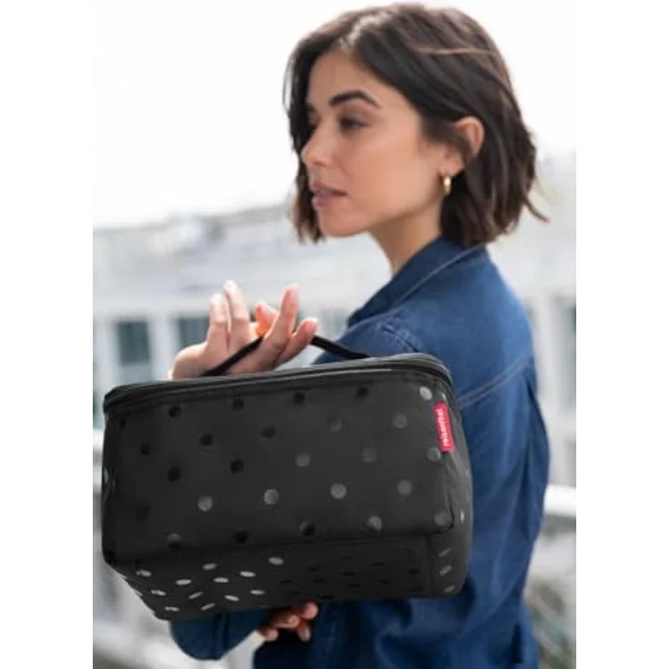 Reisenthel Kosmetiktasche beautycase, wasserabweisend, aus recyceltem Polyester, 27 x 17 x 18 cm, Schwarz – Bild 6