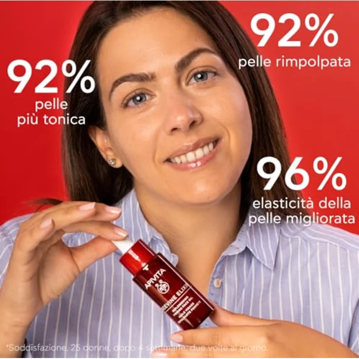 Apivita Beevine Elixir Replenishing Firming Face Oil, 30 ml Gesichtsserum mit Propolis und Traubenkernöl zur Hautfestigung und Regeneration – Bild 4