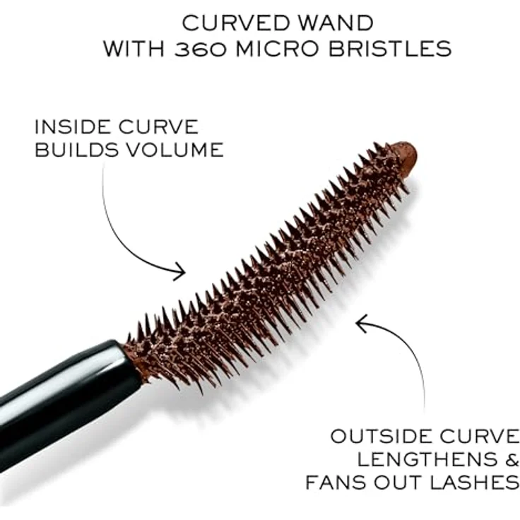 Lancôme Lash Idôle Volumen Mascara, innovative nicht klumpende Wimperntusche in Braun, 8 ml – Bild 3