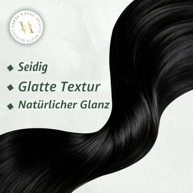 Ugeat Tape Extensions Echthaar Braun Highlights, Remy-Echthaar 60 cm, 50 g, 20 Stück #10/613 – Bild 5