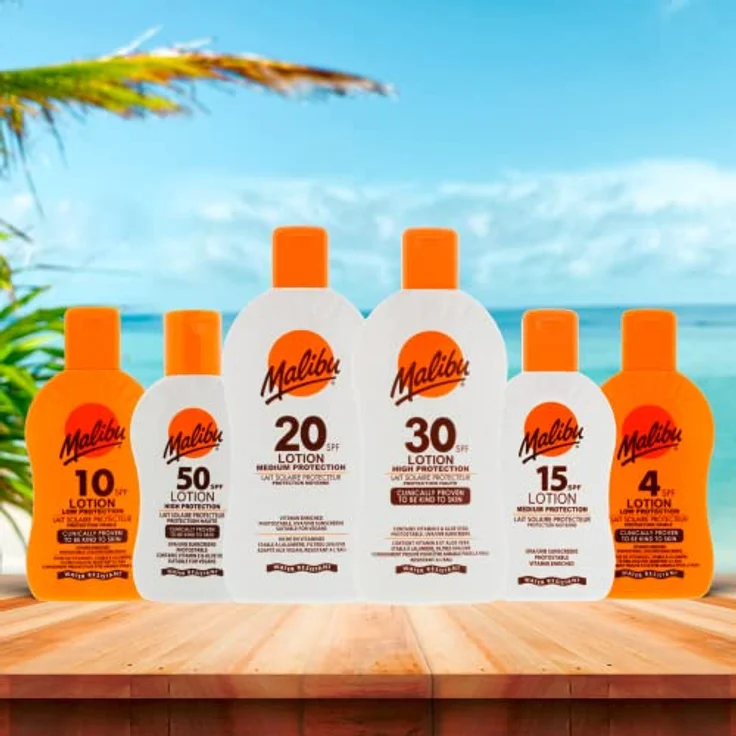 Malibu Protective Sun Lotion - Medium Protection SPF 30, 200ml, Paraben, sulphate, and dye free – Bild 4