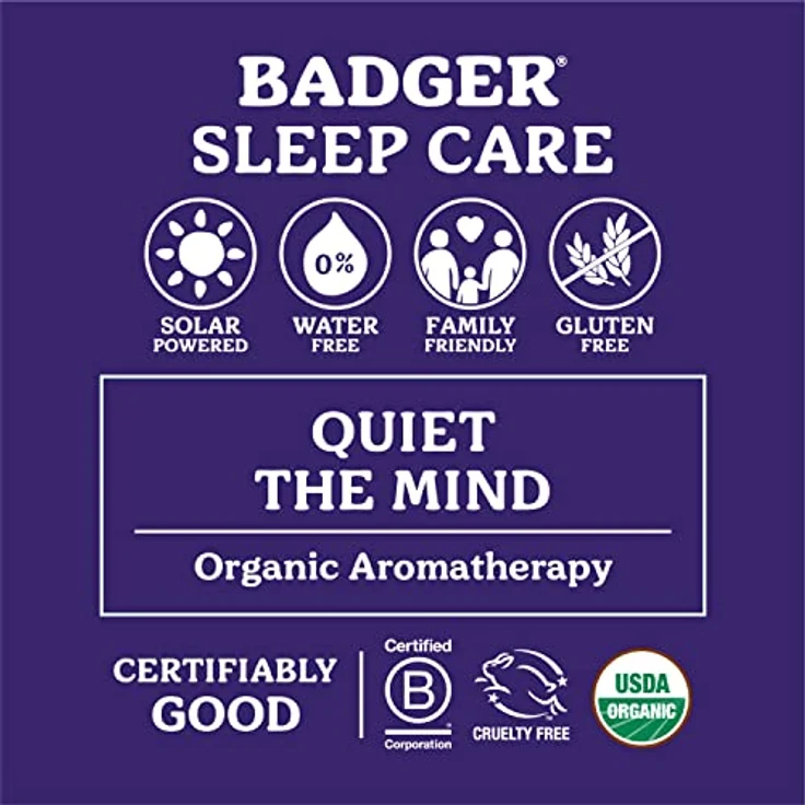 Badger Mini Schlafbalsam, 21 g, 2 Stück - Natürliche Unterstützung für ruhigen Schlaf und Beruhigung der Gedanken – Bild 4