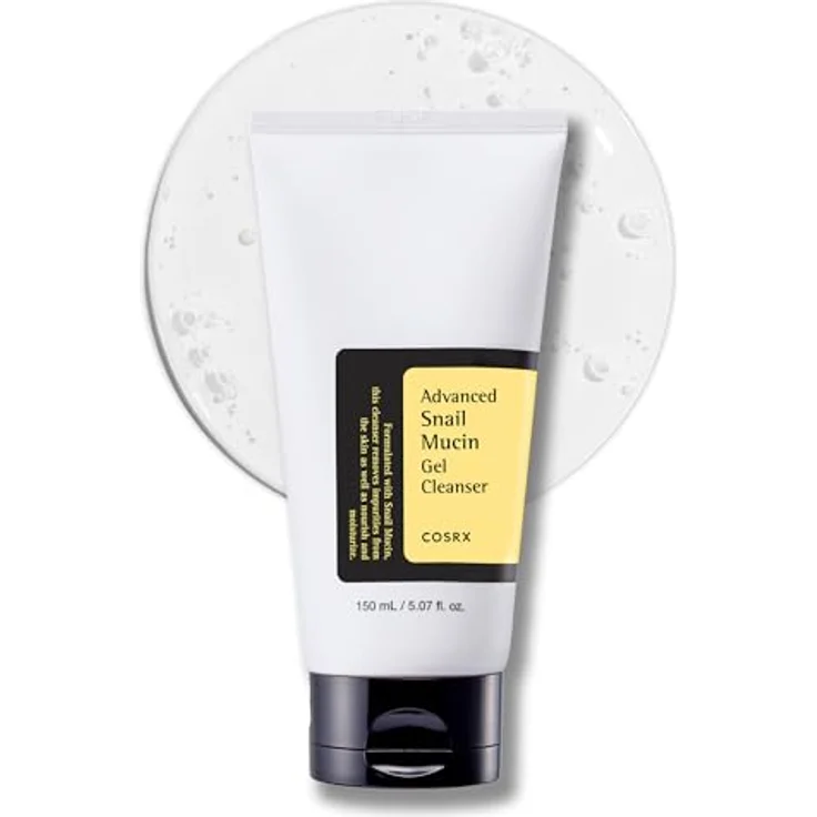 COSRX Advanced Snail Mucin Gel Cleanser, 150 mL, Tägliches Reinigungsgel für trockene und empfindliche Haut, mit Schneckenschleim, Tierversuch-frei, Paraben-frei, Korean Skincare – Bild 2