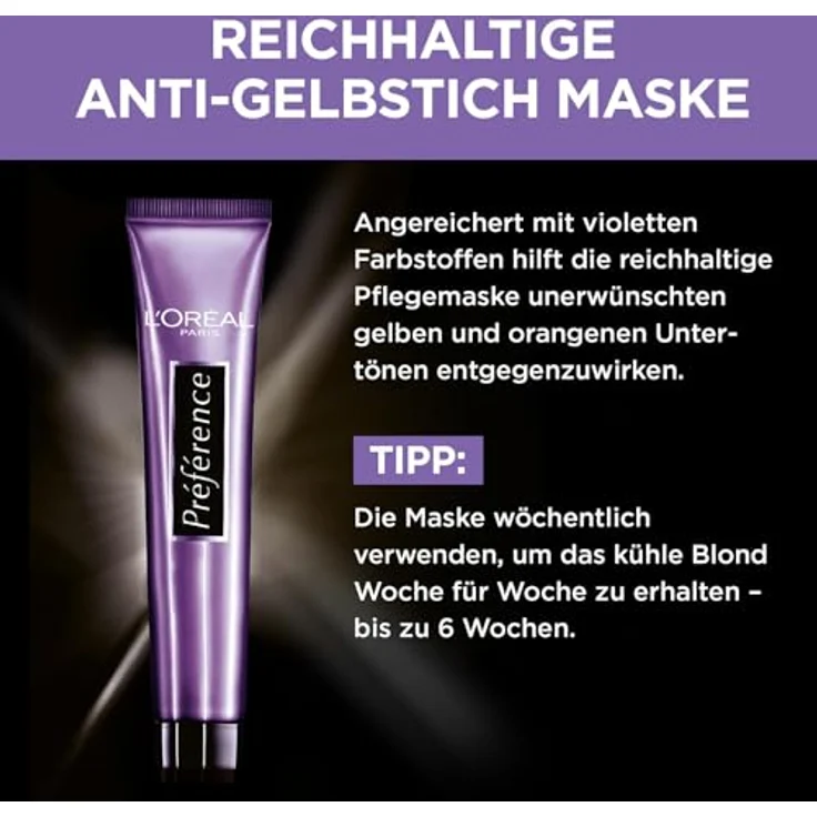 L´Oréal Paris Preference L´Oréal Paris Preference Préférence Cool Blondes Haarfarbe 1.0 pieces Kühles Mittelblond 7.1 – Bild 3