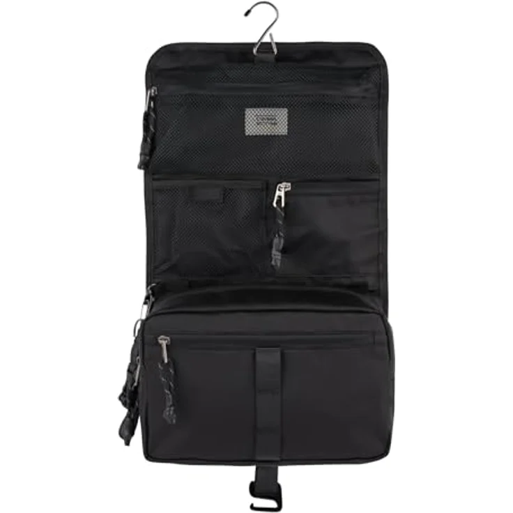 camel active Kulturbeutel Connect, modularer Reisekulturbeutel mit 19L Volumen und wasserabweisendem Material, schwarz – Bild 3