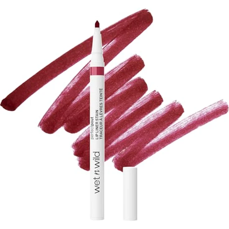 wet n wild Perfect Pout Lip Liner Stain, 0,5 g, langanhaltend, wischfest, Farbe: Spilled Wine – Bild 1