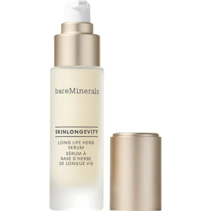 bareMinerals Skinlongevity Long Life Herb Serum, 30 ml - Feuchtigkeitsspendendes Anti-Aging Gesichtsserum für reife Haut