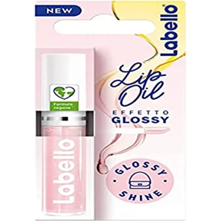 Labello Lio Oil Glossy Effekt - Glossy Shine 5,5 ml, Lipgloss mit veganer Formel, Volumen-Lippenglanz, 100% natürlicher Lippenglanz von Valentina Ferragni