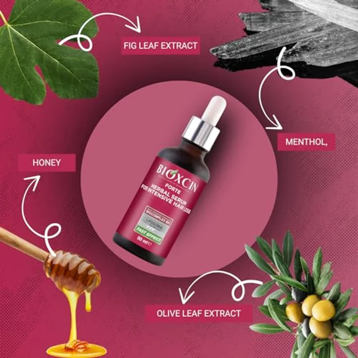 BIOXCIN Bioxcin Forte Pflanzliches Serum 3x50 ml - Gegen Starken Haarausfall - Mit BioComplex B11 für Kräftiges & Dichteres Haarwachstum, 96% pflanzlich – Bild 4