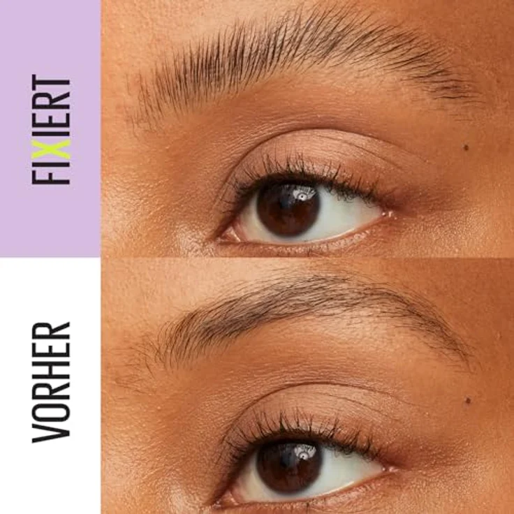 Maybelline New York Augenbrauengel, Für definierte Augenbrauen, Starker Halt ohne abzublättern oder zu kleben, Integriertes Styling-Bürstchen, Super Lock Brow Glue, Transparent, 8 g – Bild 5