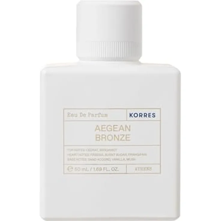 KORRES Aegean Bronze Eau de Parfum für Damen, warmer Amber- und Sommerduft, mit Bergamotte, Vanille & gebranntem Zucker, langanhaltend & vegan, 50 ml