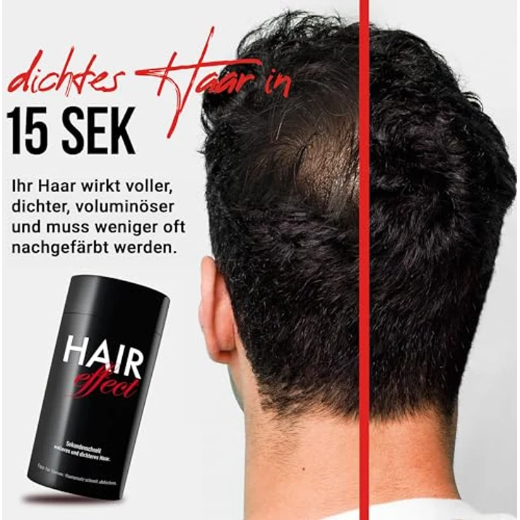 Hair Effect dunkel blond 8 Schütthaar - 26g – Bild 4