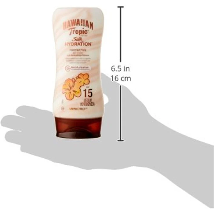 Hawaiian Tropic Silk Hydration Protective Sun Lotion Sonnencreme LSF 15, 180 ml, 1 St, 180 ml, 1 St – Bild 3