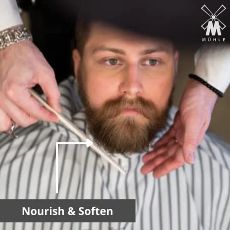 Mühle Stubble Balm Bart-Balsam für Herren, 100 ml, feuchtigkeitsspendend, formend, angenehmer Duft – Bild 3