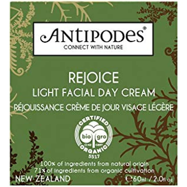 Antipodes Rejoice Light Facial Day Cream, leichte feuchtigkeitsspendende Tagescreme mit Tiefenwirkung, 60 ml – Bild 5