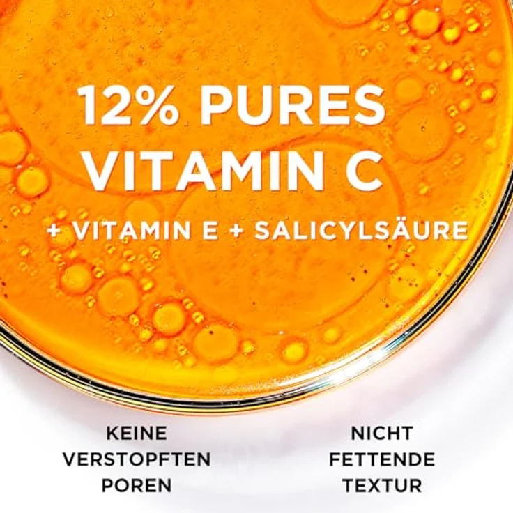 L'Oréal Paris Pures 12% Vitamin C Serum für Frauen: verbessertes Hautbild mit 12% Pure Vitamin C + Vitamin E + Salicylsäure, Revitalift Clinical, 1x 30ml – Bild 3