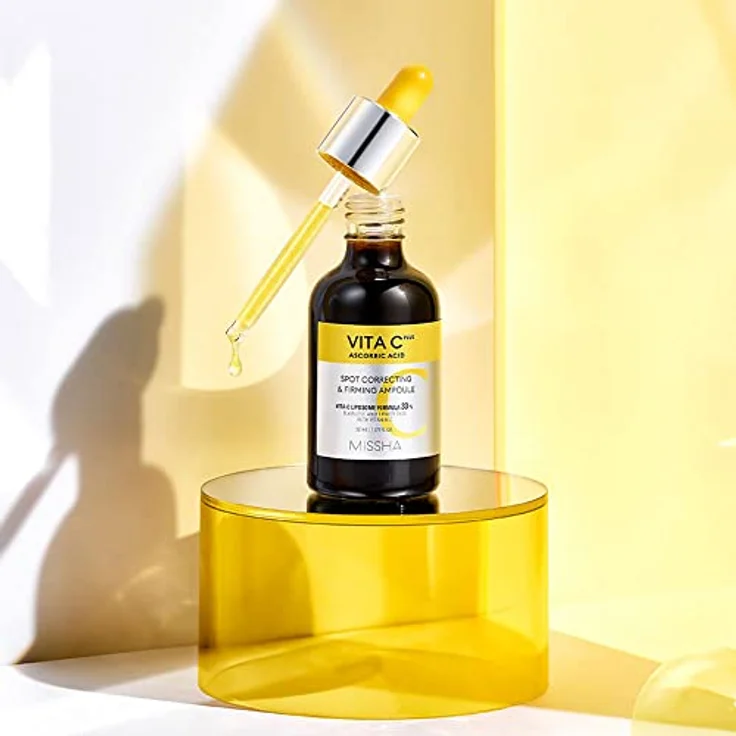Missha, MISSHA Vita C Plus Spot Correcting Firming Ampoule, 30ml - Hautaufhellendes Serum mit Vitamin C für straffere und strahlendere Haut – Bild 2