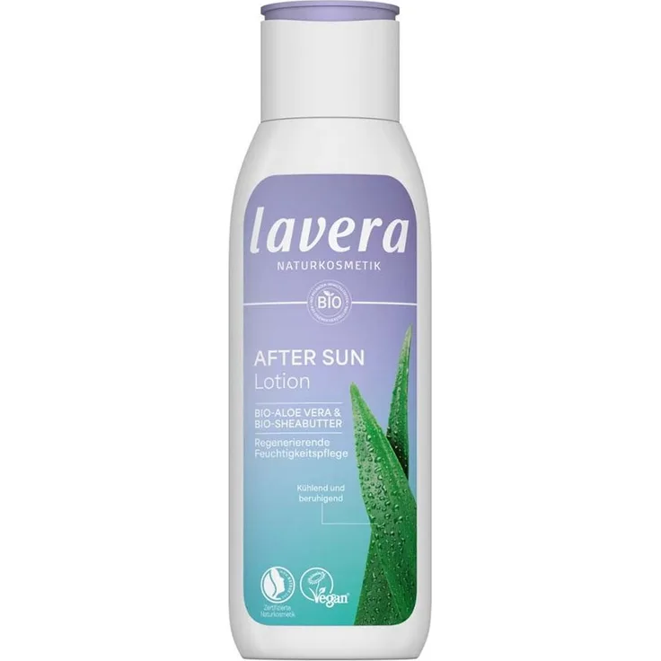 lavera After Sun Lotion, Körperlotion mit Bio-Aloe Vera und Bio-Sheabutter, 200ml