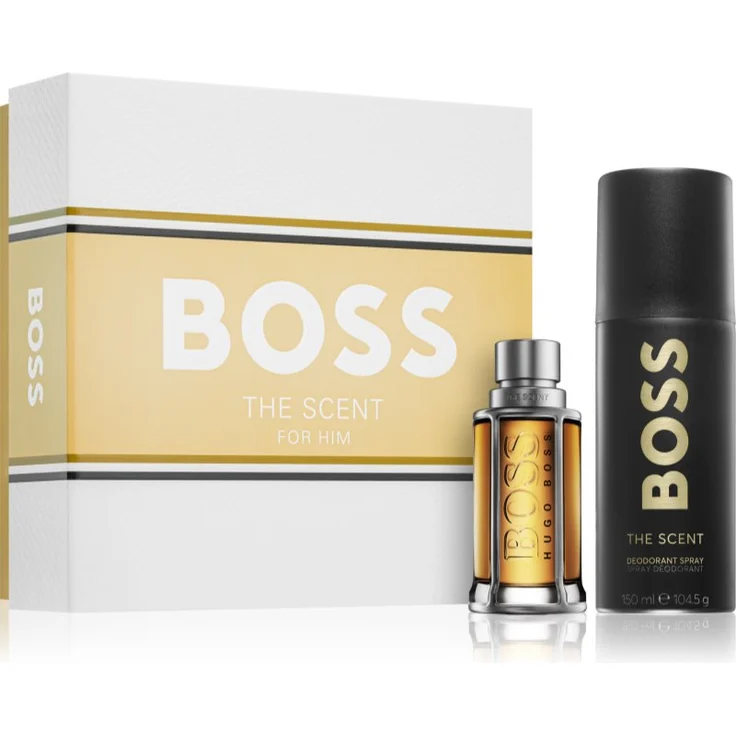 Hugo Boss BOSS The Scent Geschenkset für Herren, Eau de Toilette 50 ml & Deodorant Spray 150 ml, ideal als Geschenk