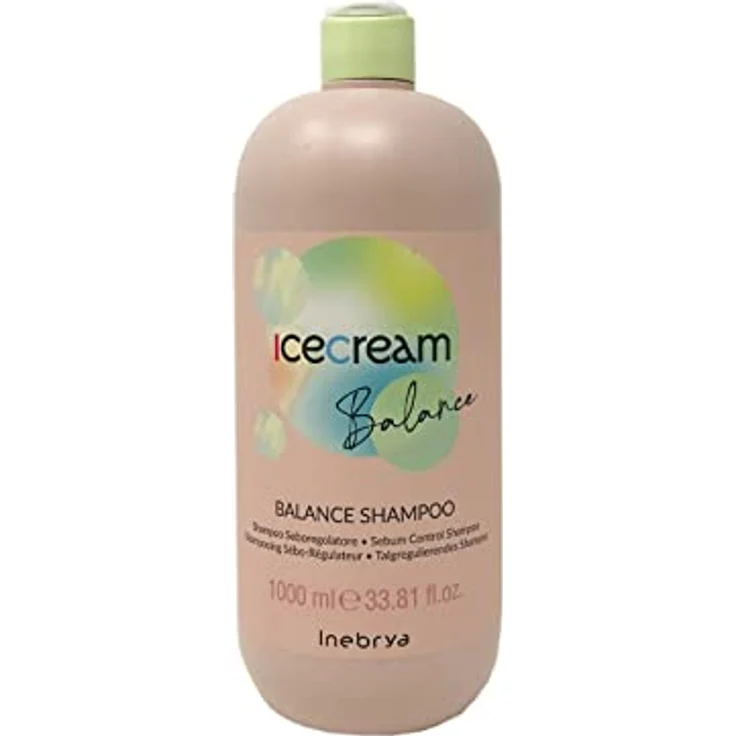 Inebrya Ice Cream Balance Shampoo seboregolatore 1000 ml - Langlebiges Shampoo für flexibles Haarstyling – Bild 1