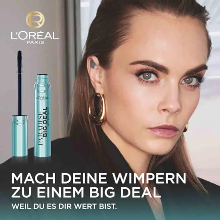 L’Oréal Paris Paradise Big Deal Waterproof Mascara, Schwarz, für endlos lange Wimpern und Volumen, 9.9 ml – Bild 2