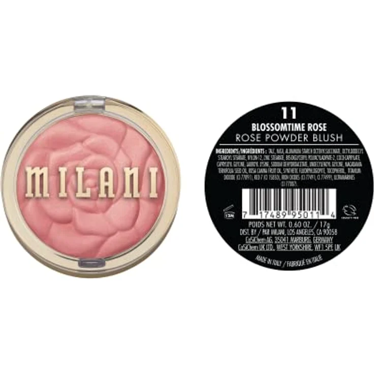 Milani Rose Powder Blush Nr. 11 - Blossomtime Rose, 17 g, samtig-weiches Puder für natürliche Looks – Bild 2