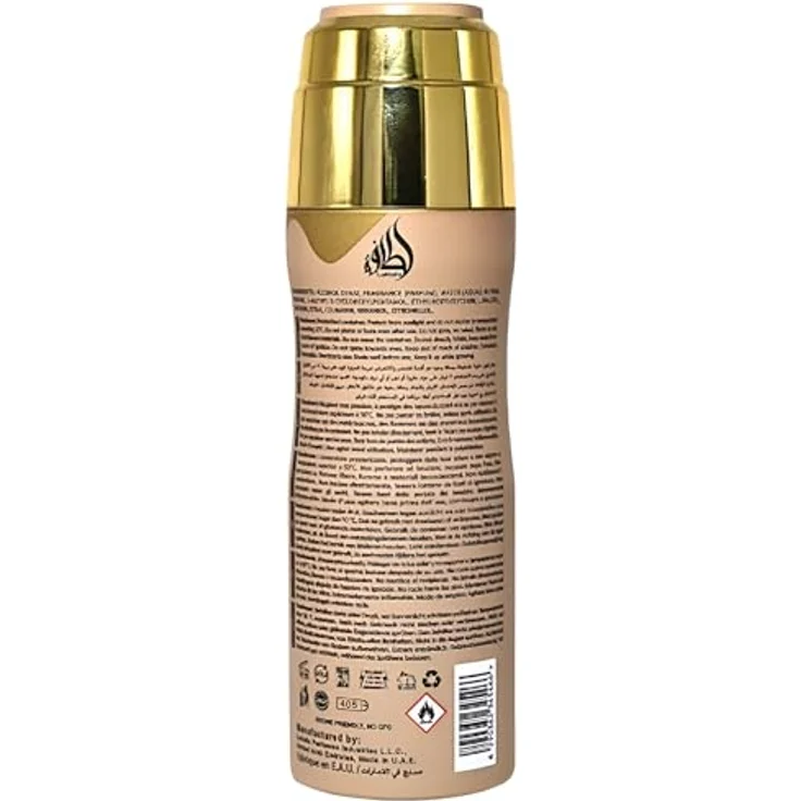 Lattafa Eclaire Unisex Body Spray, 200ml, süßer Gourmand-Duft mit Karamell und Vanille – Bild 4