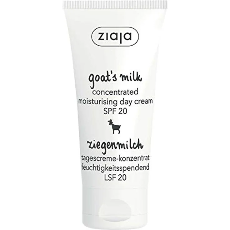 Ziaja Goat's Milk Concentrated Moisturizing Day Cream SPF 20, 50ml, feuchtigkeitsspendende Gesichtscreme mit Faltenreduzierung für Damen – Bild 1