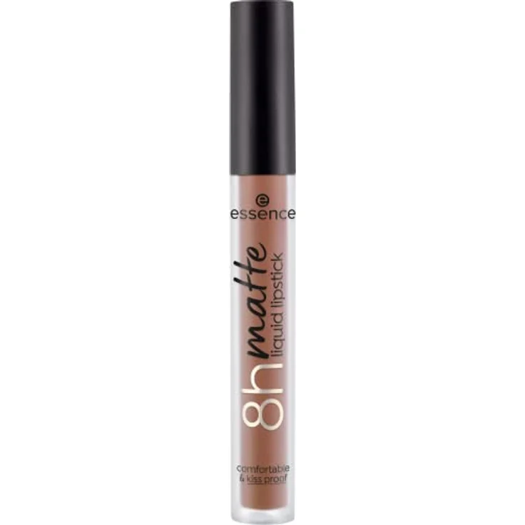 essence 8h matte liquid lipstick, Nr. 01, Braun, langanhaltend, mattierend, schnelltrocknend, matt, vegan, wasserfest, ölfrei, ohne Alkohol, 1er Pack (2.5ml) – Bild 2