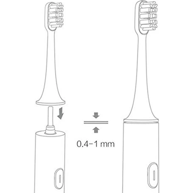 Xiaomi DDYST01SKS 3 Stück Bürstenköpfe Aufsteckbürsten Grau Medium 40 g Xiaomi – Bild 5