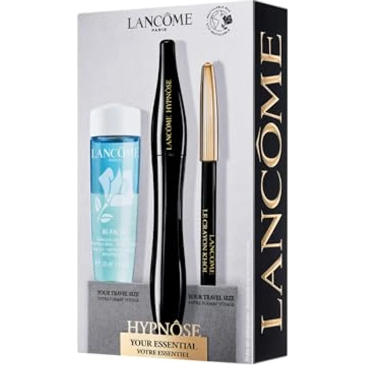 Lancôme Hypnôse Mascara Set, voluminöse Mascara 001, Crayon Khôl Eye Pen Mini 27, Bi-Facil Yeux 30ml, intensiver schwarzer Eyeliner, Augen-Make-up Entferner – Bild 1
