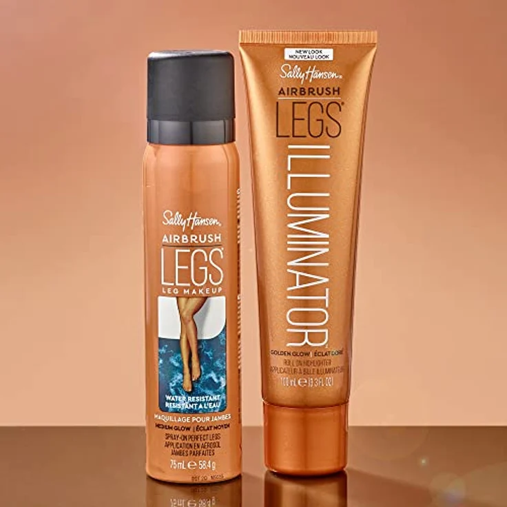 Sally Hansen Airbrush Legs, Tönungsspray für Beine, 75 ml, Farbton 001 Light Glow, stimuliert die Mikrozirkulation – Bild 3