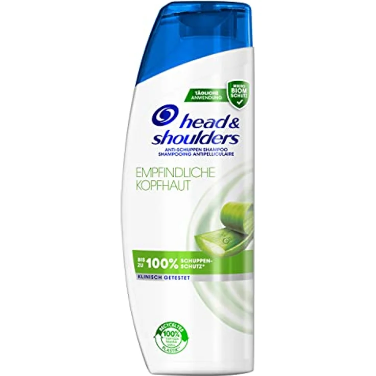 Head & Shoulders Empfindliche Kopfhaut Anti-Schuppen Shampoo, Bis Zu 100% Schuppenschutz, 300ml – Bild 1