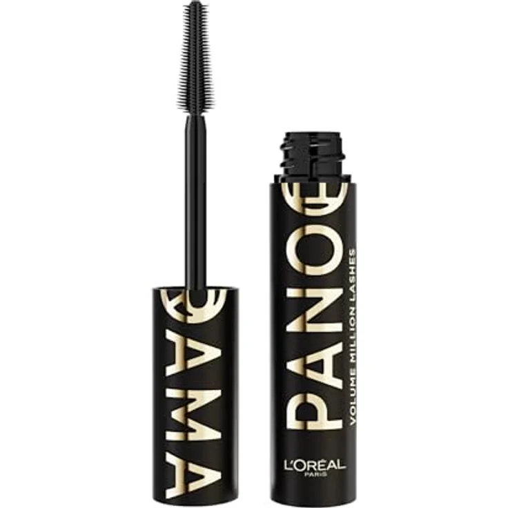 L’Oréal Paris Panorama Volumen-Mascara, intensive Farbe, verlängert und verdichtet, All Night Black, 9.9 ml – Bild 1