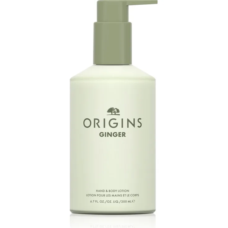 Origins Ginger Hand & Body Lotion, 200 ml, feuchtigkeitsspendende Körpercreme mit schnellem Einziehen und angenehmem Duft