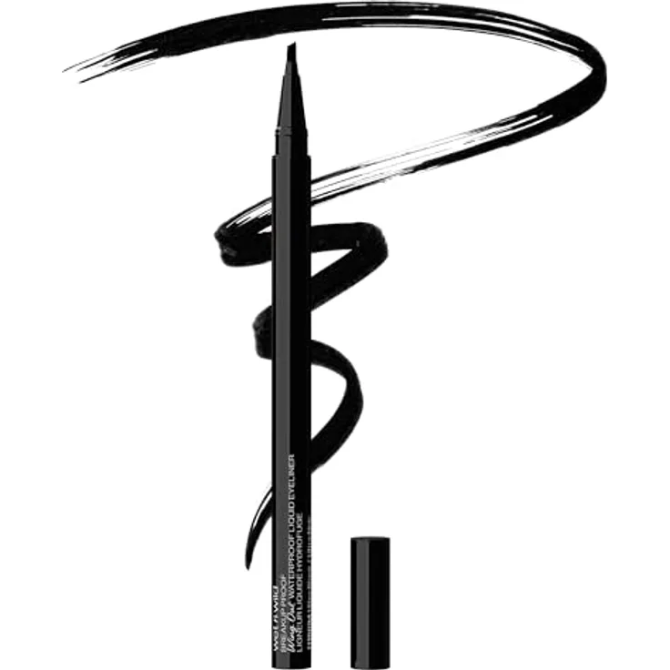 Wet n Wild Breakup Proof Wing Out Eyeliner, wasserfest, Filzstift, Ultra Black, 0.9 ml